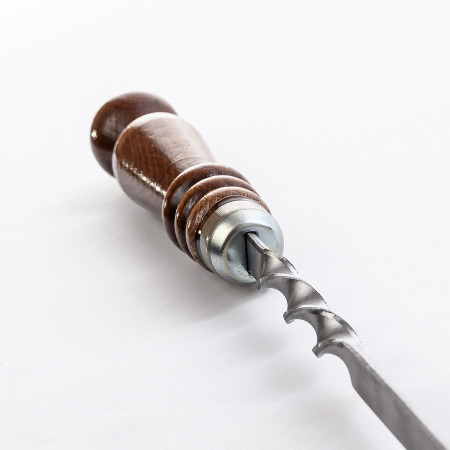 Stainless skewer 670*12*3 mm with wooden handle в Саранске
