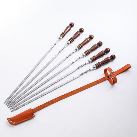 A set of skewers 670*12*3 mm in a leather quiver в Саранске