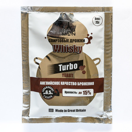 Turbo yeast alcohol BragMan "Whisky TURBO" (72 gr) в Саранске