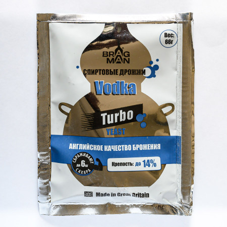 Turbo yeast alcohol BragMan "Vodka TURBO" (66 gr) в Саранске