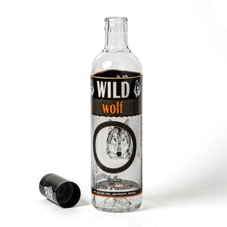 Бутылка сувенирная "Волк" 0,5 литра в Саранске