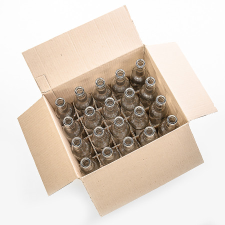20 bottles of "Guala" 0.5 l without caps in a box в Саранске